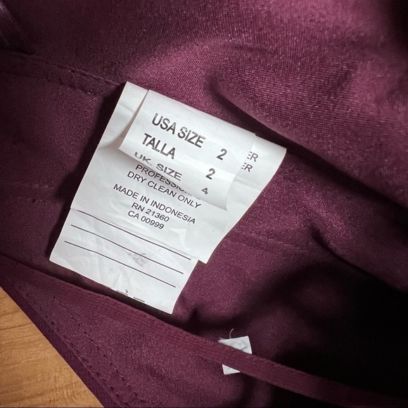 MORILEE Chic chiffons eggplant bridesmaid flowy maxi dress womens size 2 - Picture 8 of 9